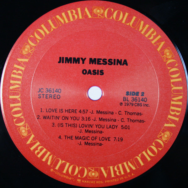 Jim Messina : Oasis (LP, Album, Pit)