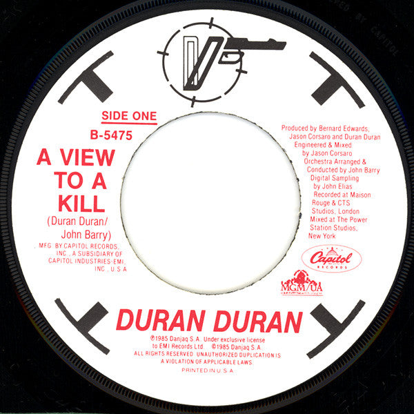 Duran Duran : A View To A Kill (7", Single, Jac)
