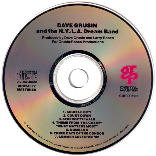 Dave Grusin And The NY-LA Dream Band : Dave Grusin And The NY-LA Dream Band   (CD, Album)