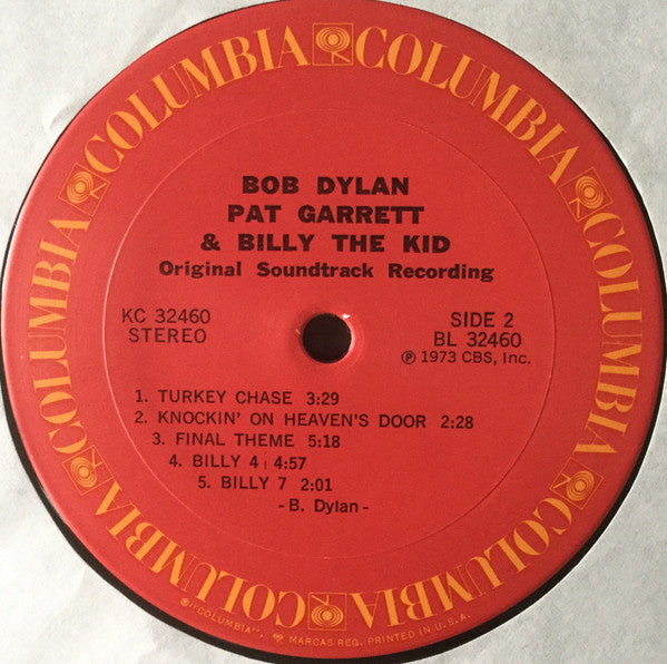 Bob Dylan : Pat Garrett & Billy The Kid (Original Soundtrack Recording) (LP, Album, San)