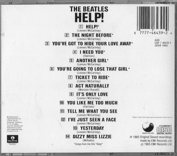 The Beatles : Help! (CD, Album, RE, Cin)