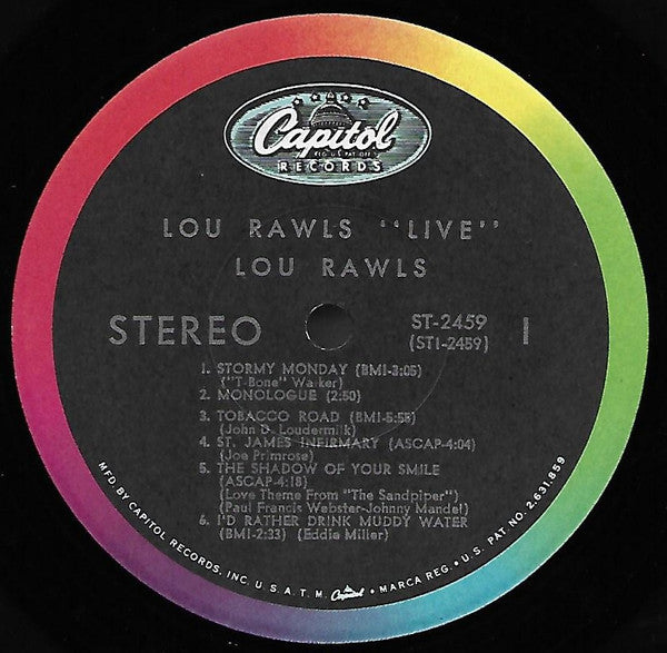 Lou Rawls : Live! (LP, Album, Scr)