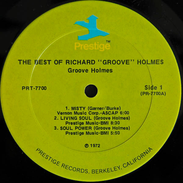 Richard "Groove" Holmes : The Best Of Richard "Groove" Holmes (LP, Comp, RE)