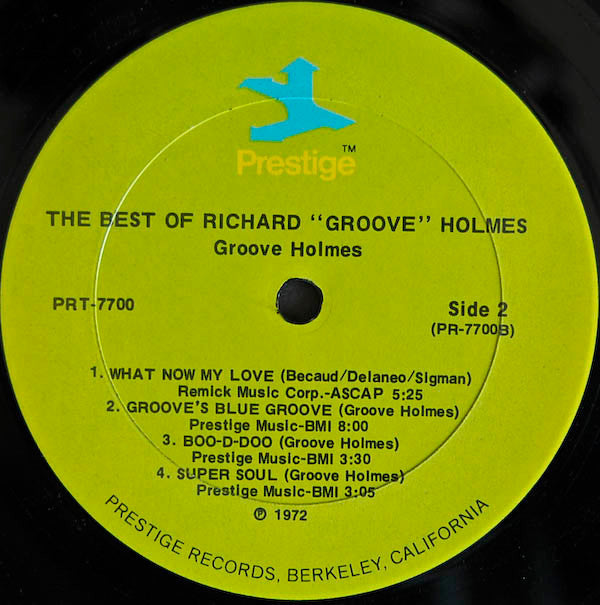 Richard "Groove" Holmes : The Best Of Richard "Groove" Holmes (LP, Comp, RE)