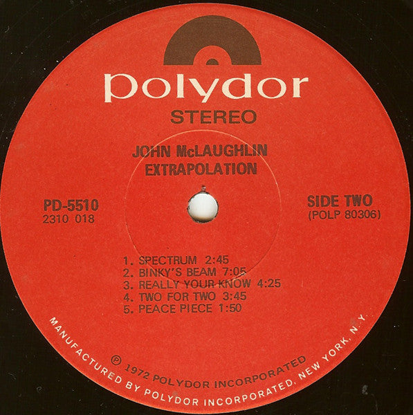 John McLaughlin : Extrapolation (LP, Album)