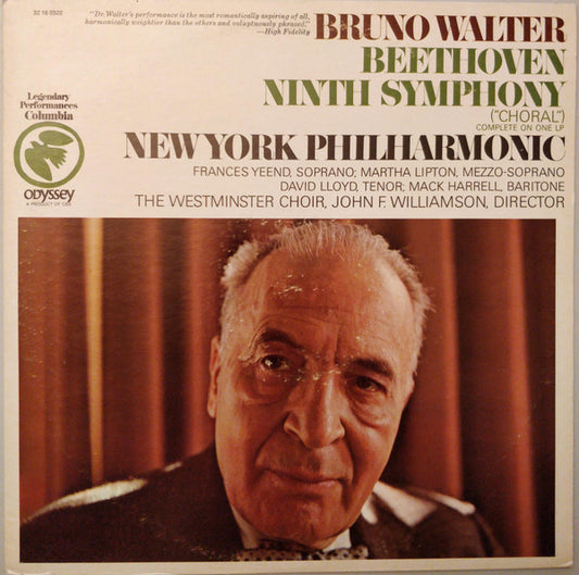 Ludwig van Beethoven / The New York Philharmonic Orchestra, Bruno Walter, Westminster Symphonic Choir : Symphony No. 9 In D Minor, Op. 125 ("Choral") (LP, RE)