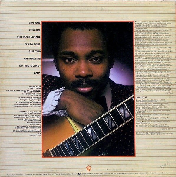 George Benson : Breezin' (LP, Album)