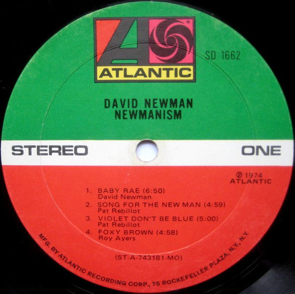 David "Fathead" Newman : Newmanism (LP, Album, MO)