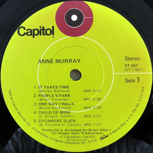 Anne Murray : Anne Murray (LP, Album, Jac)