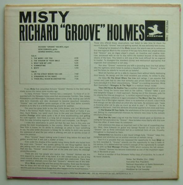 Richard "Groove" Holmes : Misty (LP, Album)