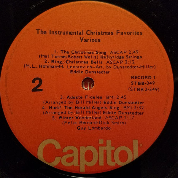 Various : The Instrumental Christmas Favorites (2xLP, Comp)