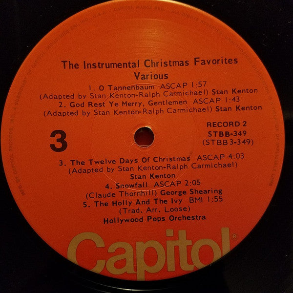 Various : The Instrumental Christmas Favorites (2xLP, Comp)