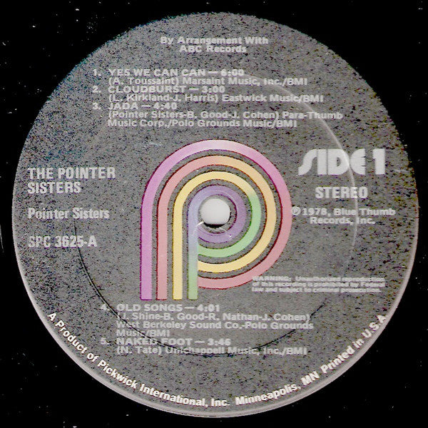 Pointer Sisters : The Pointer Sisters (LP, Album, RE)