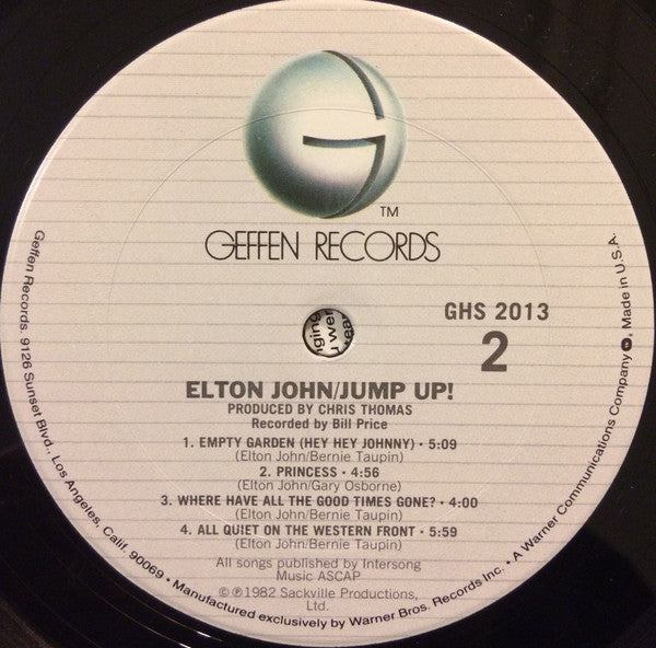 Elton John : Jump Up! (LP, Album, Club)