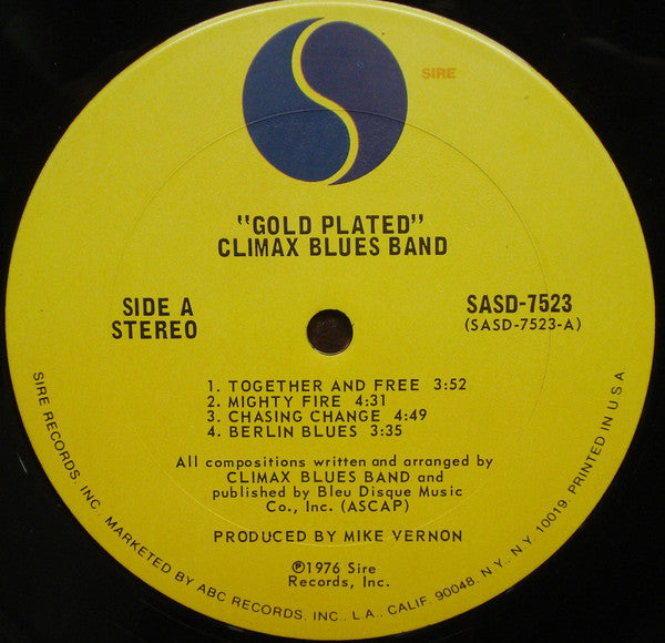 Climax Blues Band : Gold Plated (LP, Album, Pit)