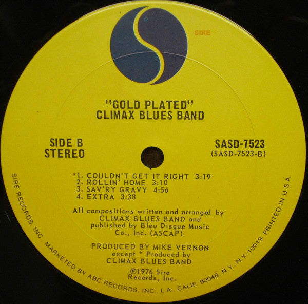 Climax Blues Band : Gold Plated (LP, Album, Pit)