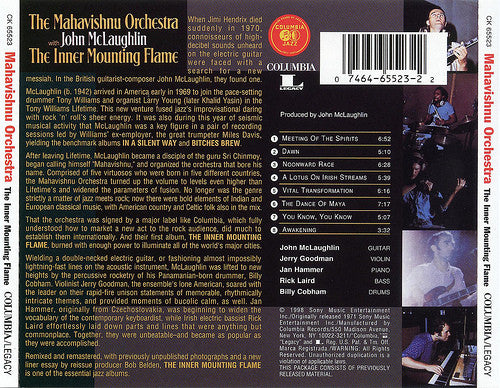 Mahavishnu Orchestra With John McLaughlin : The Inner Mounting Flame (CD, Album, RE, RM, Rem)