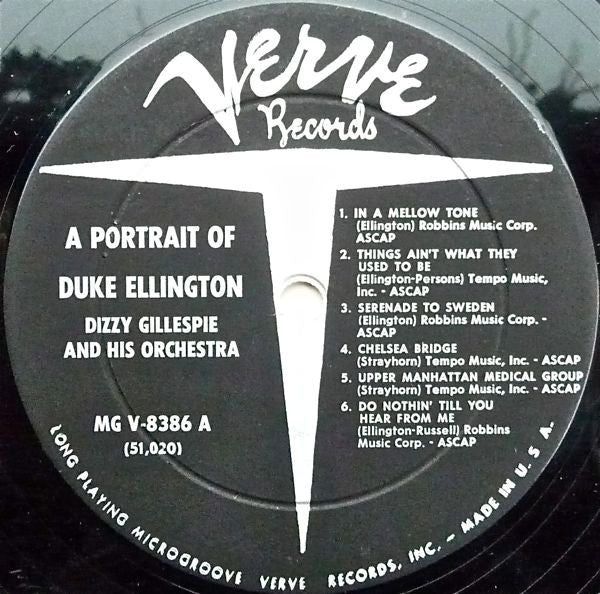 Dizzy Gillespie And His Orchestra : A Portrait Of Duke Ellington (LP, RE, Dee)