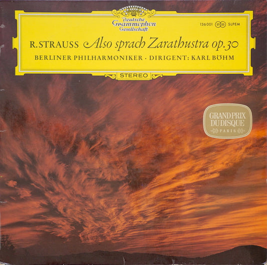 Richard Strauss - Berliner Philharmoniker, Karl Böhm : Also Sprach Zarathustra, Op. 30 (LP)