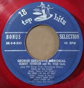 Robert Trendler Orchestra, George Gershwin : George Gershwin Memorial (7", EP, Mono, Red)