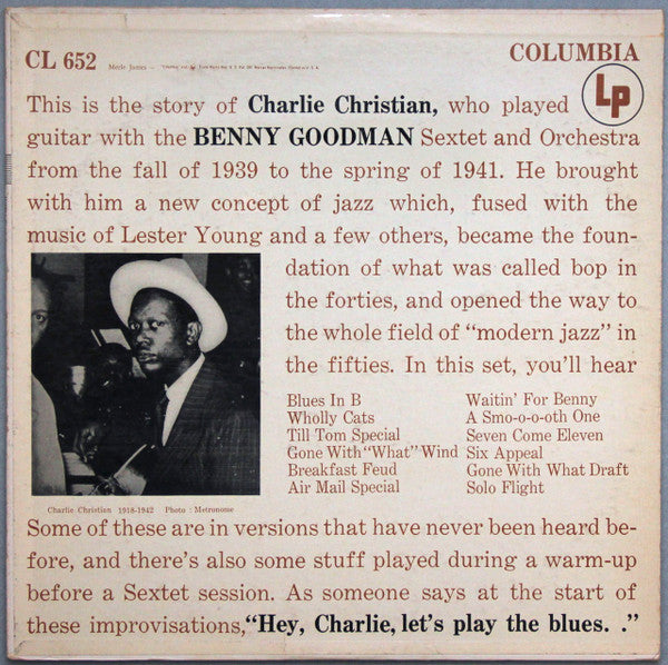 Charlie Christian With Benny Goodman Sextet And Benny Goodman And His Orchestra : With The Benny Goodman Sextet And Orchestra (LP, Comp, Mono, RP, Hol)