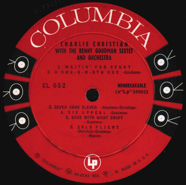 Charlie Christian With Benny Goodman Sextet And Benny Goodman And His Orchestra : With The Benny Goodman Sextet And Orchestra (LP, Comp, Mono, RP, Hol)