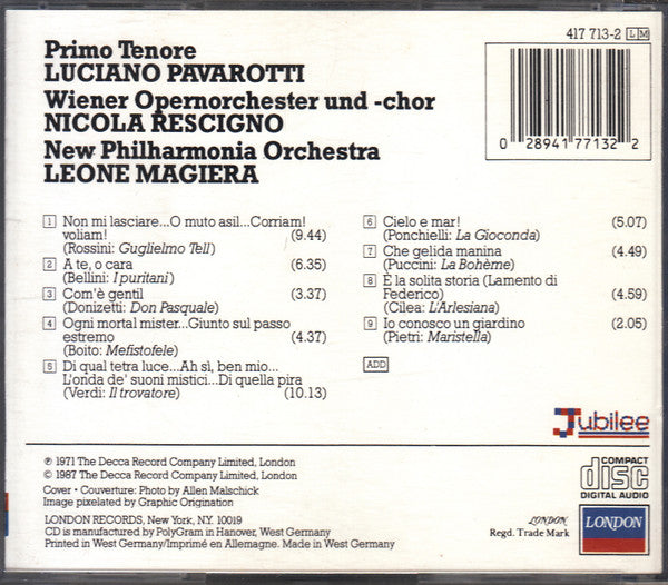 Luciano Pavarotti : Primo Tenore (CD, Comp, RM)