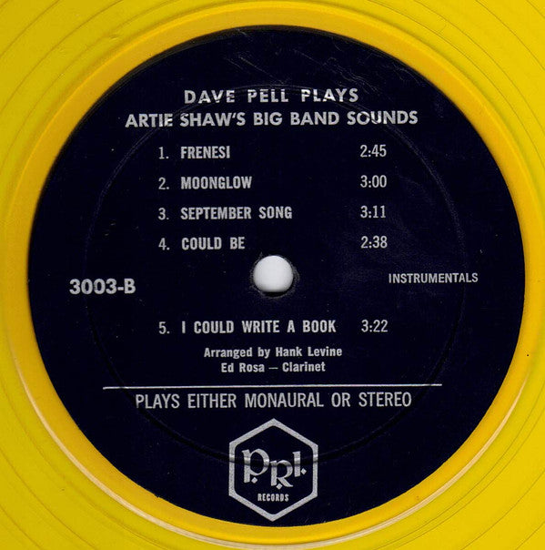 Dave Pell : Dave Pell Plays Artie Shaw's Big Band Sounds (LP, Yel)