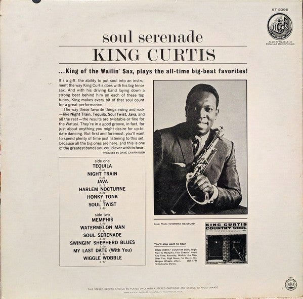 King Curtis : Soul Serenade (LP, Album, Scr)