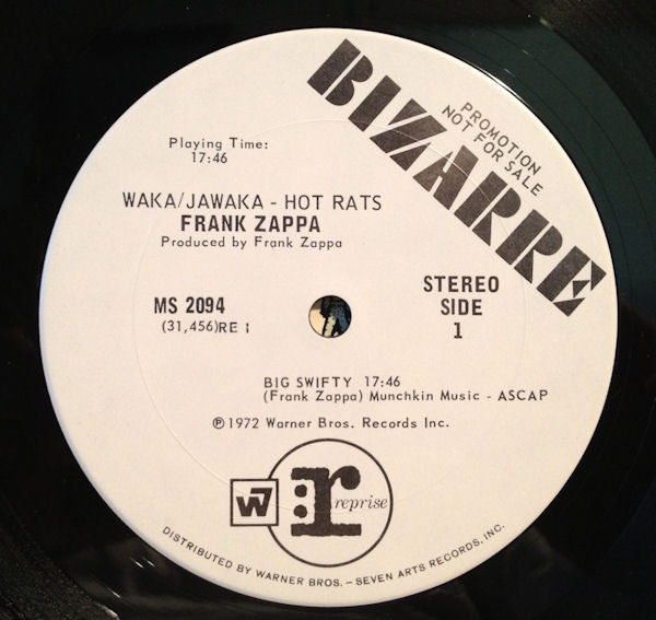 Frank Zappa : Waka / Jawaka - Hot Rats (LP, Album, Promo, Ter)