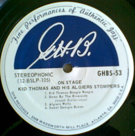 Kid Thomas And His Algiers Stompers : On Stage (LP)