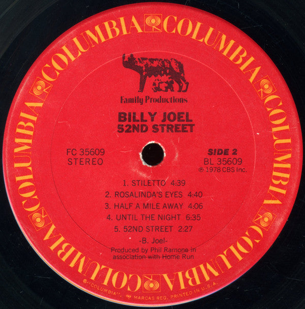 Billy Joel - 52nd Street (LP, Album, San) (Good Plus (G+))