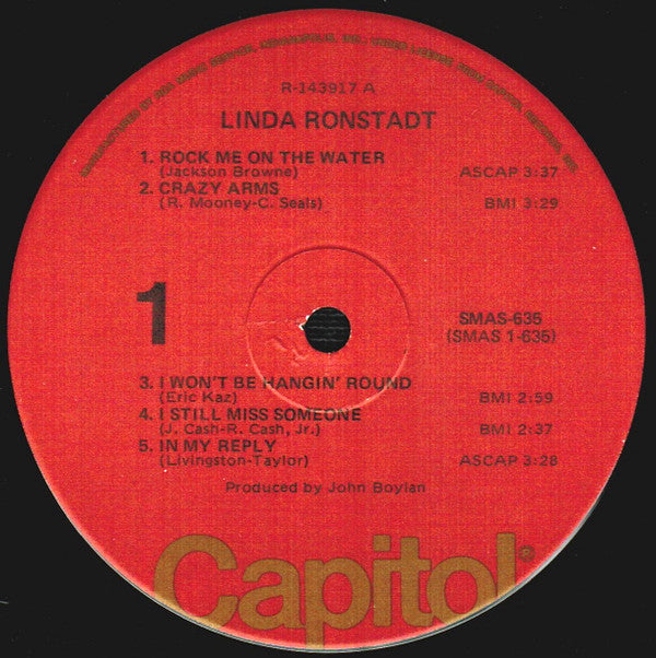 Linda Ronstadt : Linda Ronstadt (LP, Album, Club, RCA)