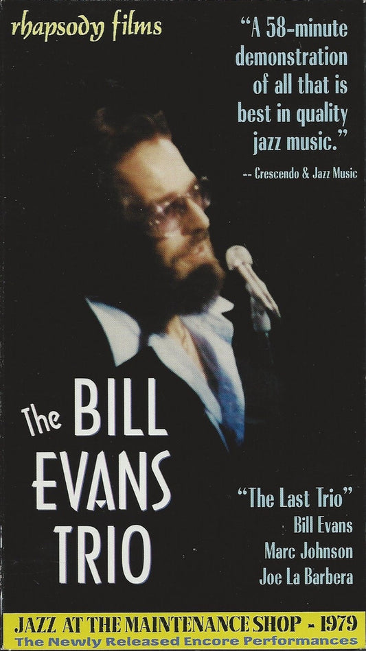 The Bill Evans Trio : Jazz At The Maintenance Shop - 1979 (VHS, NTSC)