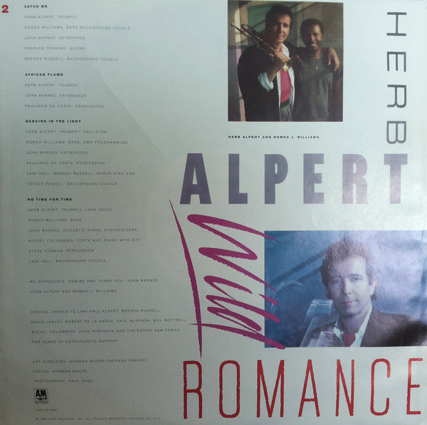 Herb Alpert : Wild Romance (LP, Album)