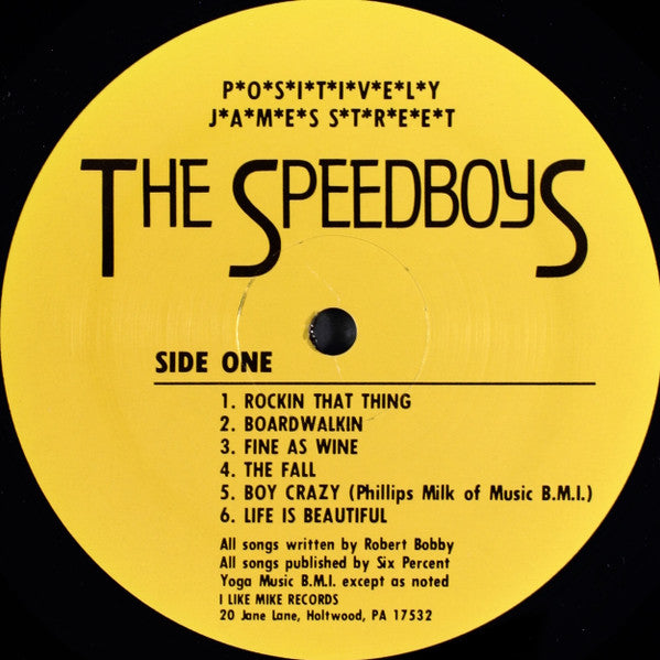 The Speedboys : Positively James Street (LP, Album)