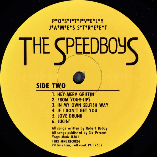 The Speedboys : Positively James Street (LP, Album)