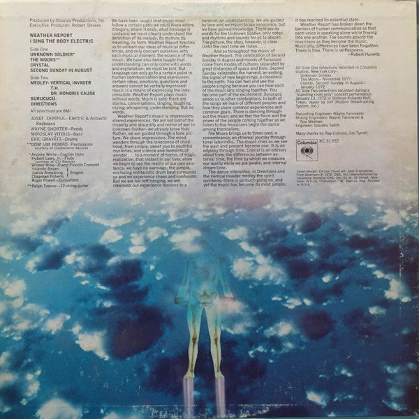 Weather Report : I Sing The Body Electric (LP, Album, San)