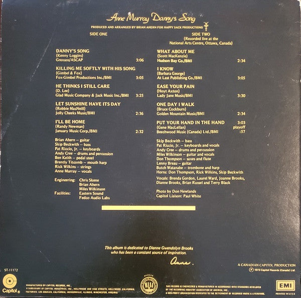 Anne Murray : Danny's Song (LP, Album, Win)