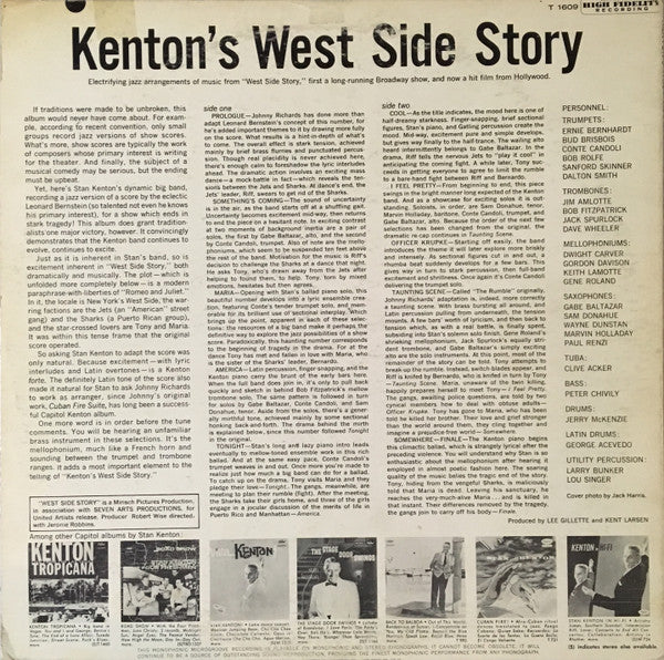 Stan Kenton : Kenton's West Side Story (LP, Album, Mono, Scr)