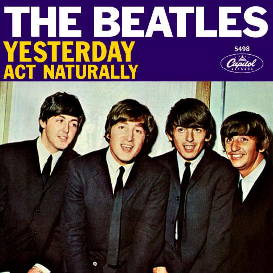 The Beatles : Yesterday / Act Naturally (7", Single, Scr)
