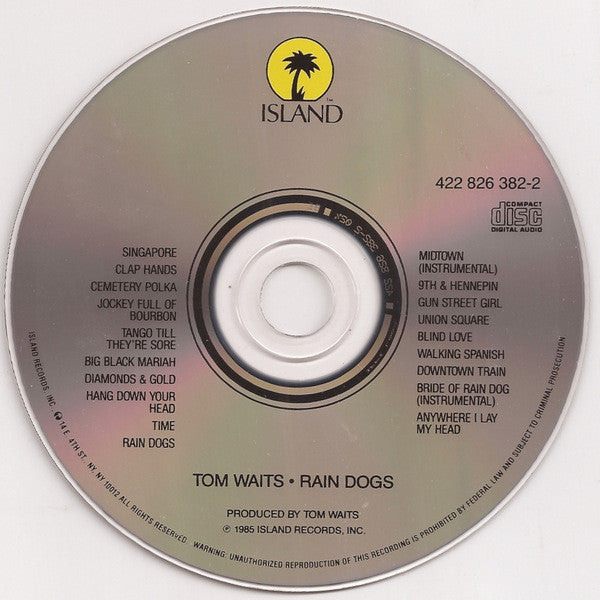 Tom Waits : Rain Dogs (CD, Album)