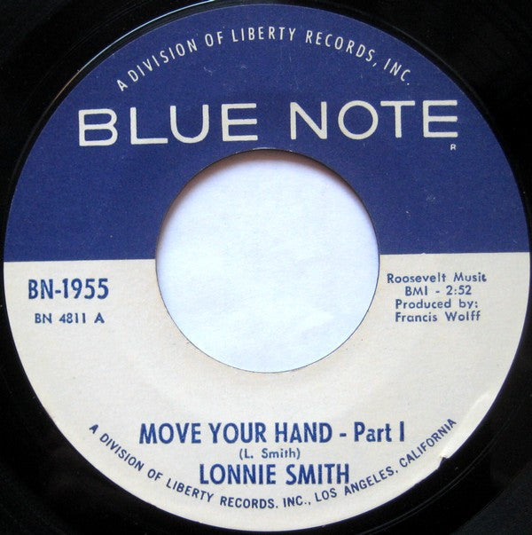 Lonnie Smith : Move Your Hand (7", Single, Styrene, All)