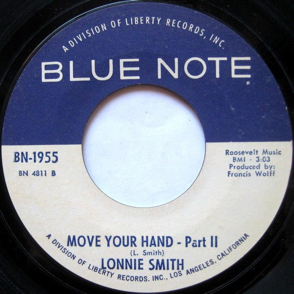 Lonnie Smith : Move Your Hand (7", Single, Styrene, All)