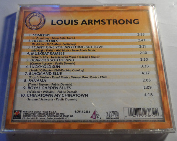 Louis Armstrong : sound sensation (CD, Album, Comp)