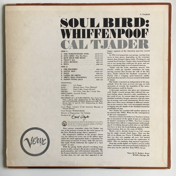 Cal Tjader : Soul Bird: Whiffenpoof (LP, Album)