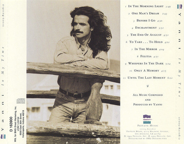 Yanni (2) : In My Time (CD, Album, Club)