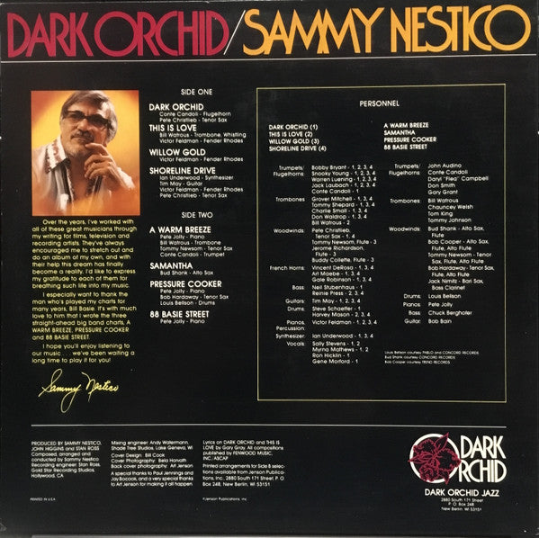 Sammy Nestico : Dark Orchid (LP, Album)