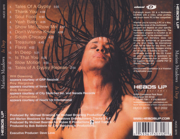 Marion Meadows : In Deep (CD, Enh)