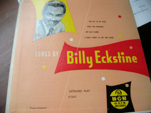 Billy Eckstine : Songs By Billy Eckstine (7", EP, Mono)